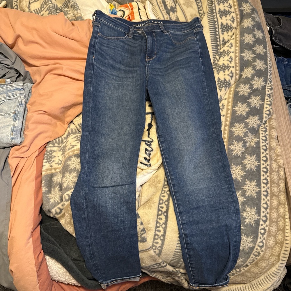 American Eagle Outfitters Dark Blue Denim Jeggings